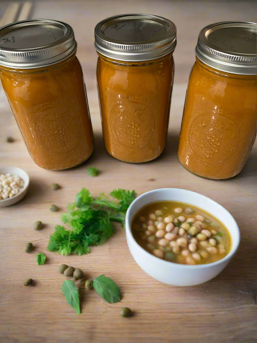 32 oz. Vegetable Navy Bean Soup (Purée)