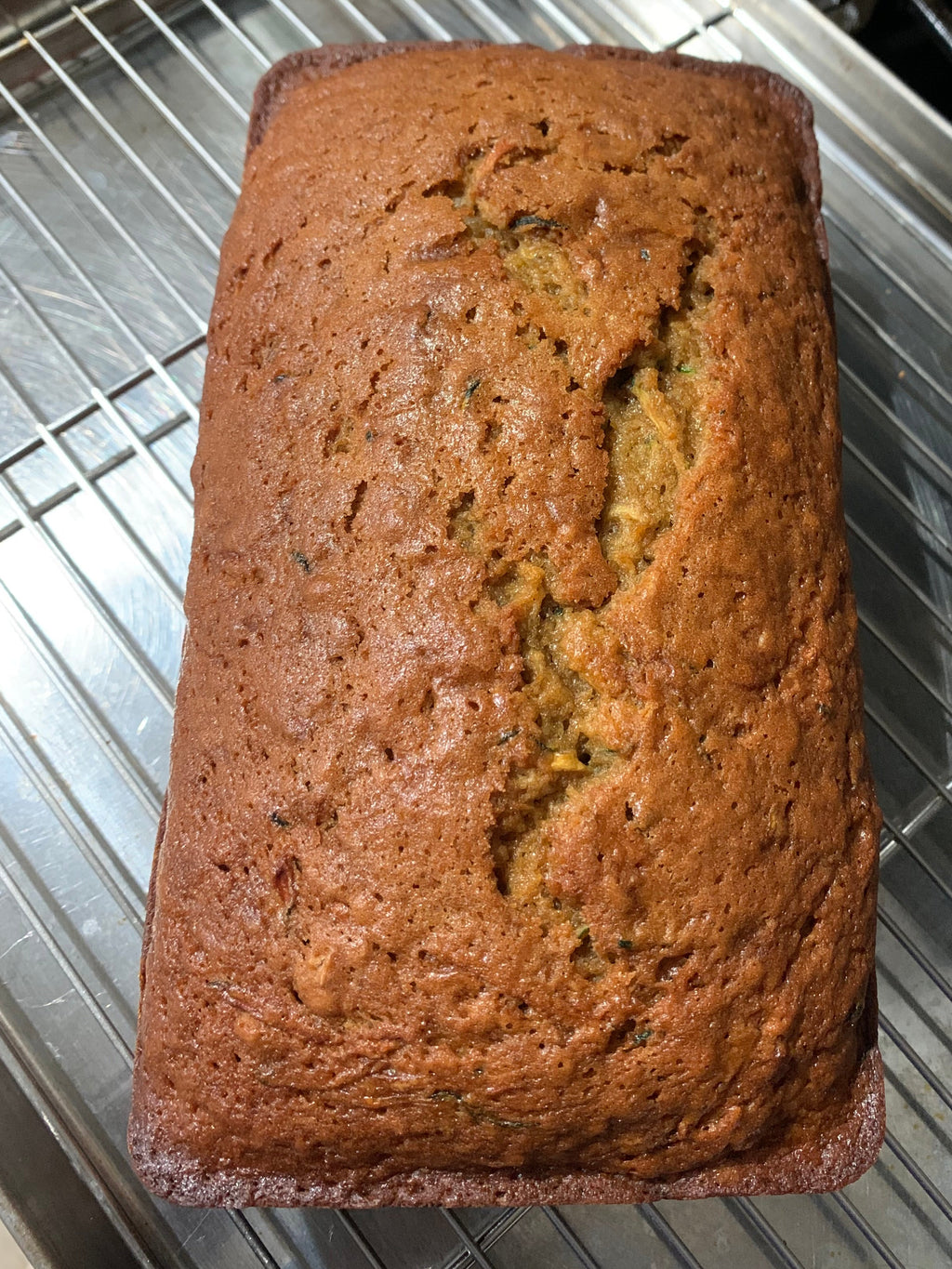 Golden Zucchini Bread Loaf
