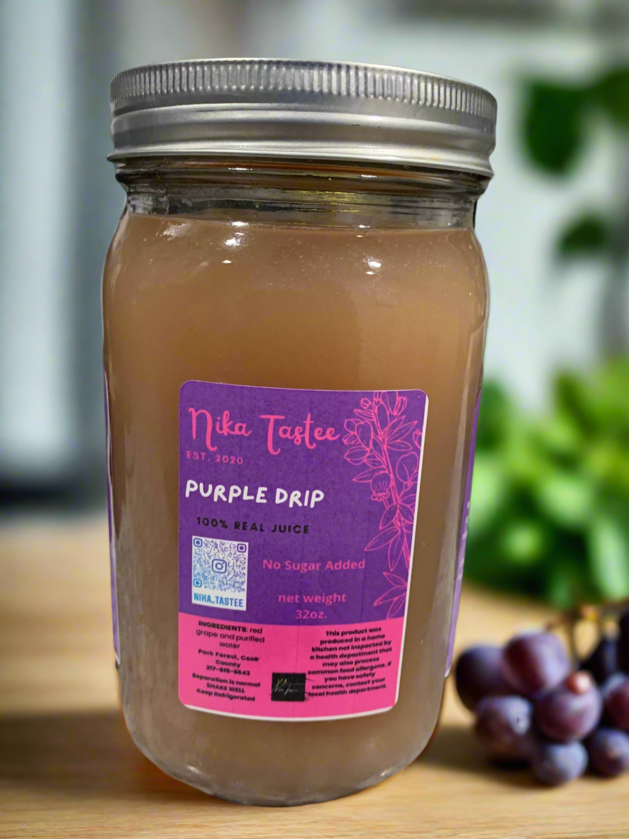 32oz Purple Drip Juice