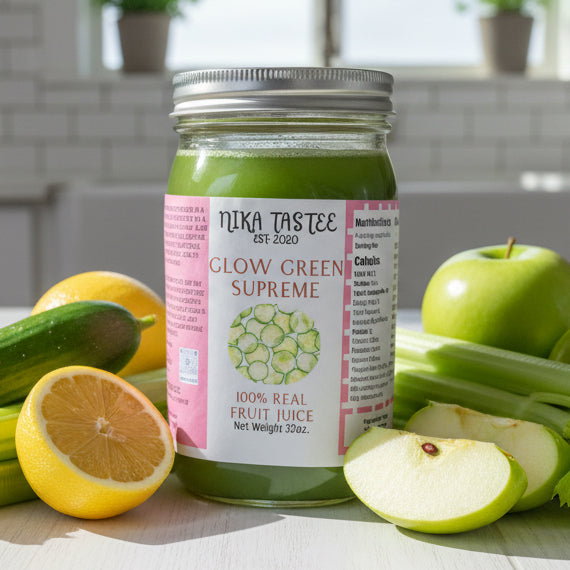 32oz Glow Green Supreme Juice